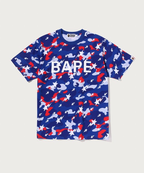 A BATHING APE(アベイシングエイプ)の「STA STRIKE CAMO TEE(Tシャツ/カットソー・メンズ・ブルー/ホワイト・X-LARGE/XX-LARGE/SMALL/LARGE/MEDIUM)」の1枚目の写真