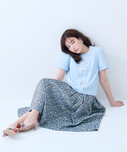 Chesty(チェスティー)の「バードブラウス(シャツ/ブラウス・レディース・オフホワイト/ブルー・0/1)」の21枚目の写真