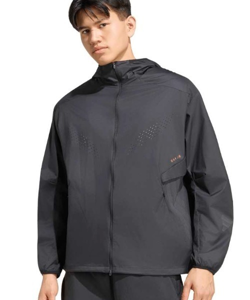 adidas（アディダス）の「アディダス adidas RUN WV JKT M（ナイロンジャケット・メンズ・ブラック/グレー・M/L/LL）」の3枚目の写真