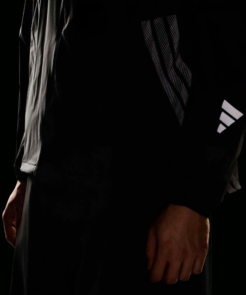 adidas（アディダス）の「アディダス adidas RUN WV JKT M（ナイロンジャケット・メンズ・ブラック/グレー・M/L/LL）」の7枚目の写真
