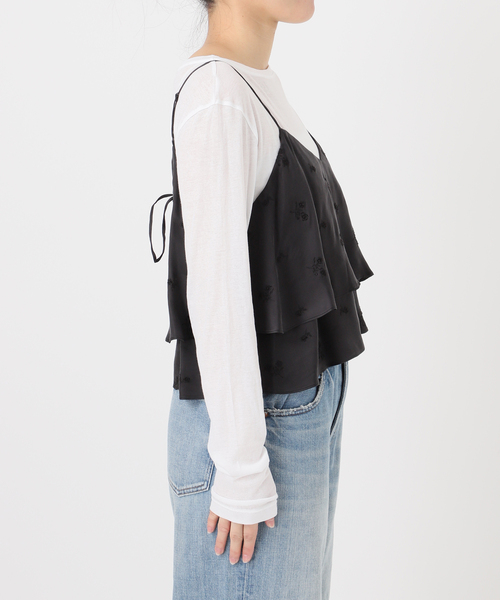 Spick & Span(スピックアンドスパン)の「《追加》TICCA / ティッカ フラワー2wayビスチェ(キャミソール・レディース・グレー・FREE)」の5枚目の写真