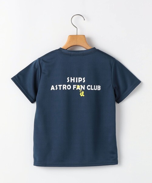 SHIPS(シップス)の「SHIPS KIDS:100~130cm /〈接触冷感/吸水速乾〉サマー トライアングル Tシャツ(Tシャツ/カットソー・キッズ・オフホワイト/ネイビー・100/110/120/130)」の4枚目の写真