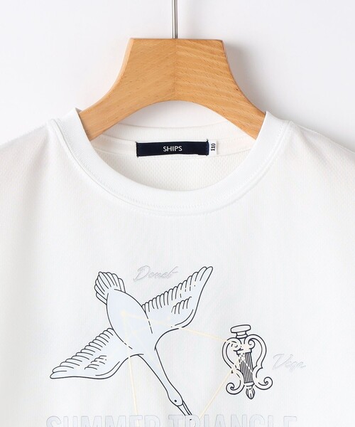 SHIPS(シップス)の「SHIPS KIDS:100~130cm /〈接触冷感/吸水速乾〉サマー トライアングル Tシャツ(Tシャツ/カットソー・キッズ・オフホワイト/ネイビー・100/110/120/130)」の5枚目の写真