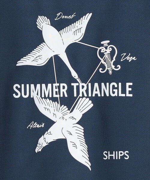 SHIPS(シップス)の「SHIPS KIDS:100~130cm /〈接触冷感/吸水速乾〉サマー トライアングル Tシャツ(Tシャツ/カットソー・キッズ・オフホワイト/ネイビー・100/110/120/130)」の11枚目の写真