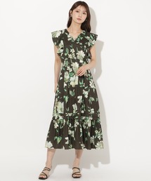 フルーツ×フラワープリントワンピース（ワンピース）｜AND COUTURE