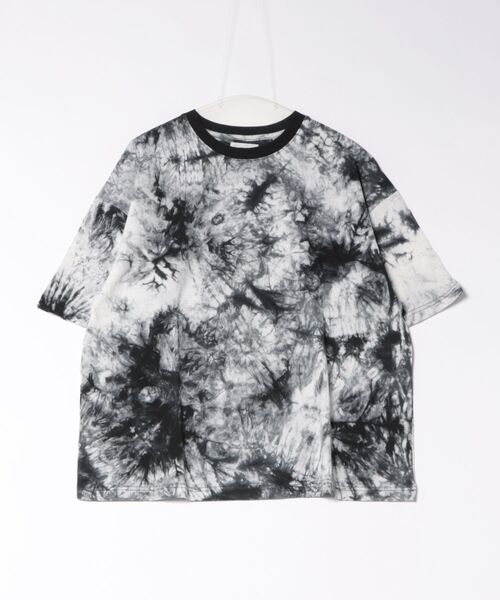 ATELANE(アテレーン)の「/ATELANE/タイダイ染めルーズシルエット半袖T(Tシャツ/カットソー・メンズ・ホワイト・MEDIUM)」の1枚目の写真