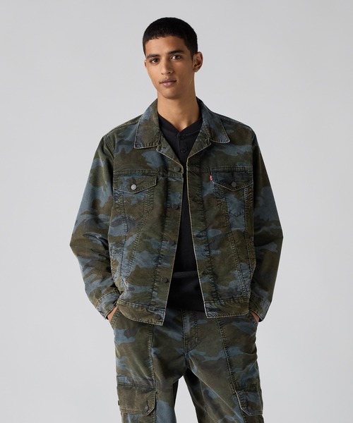 Levi's(リーバイス)の「Levi's/リーバイス TYPEⅢ リラックスフィット トラッカージャケット(デニムジャケット・メンズ・カーキ・S/XL/L/M)」の2枚目の写真