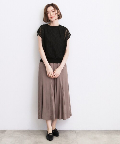 grove(グローブ)の「【肩回りカバー】一枚で叶う、レイヤードニット(ニット/セーター・レディース・ブラック/アイボリー/ブルー・02/04/03/05)」の10枚目の写真
