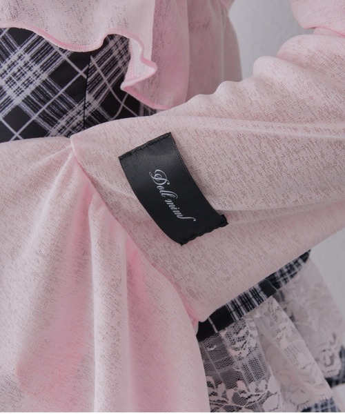 OLIVE des OLIVE(オリーブデオリーブ)の「【インフルエンサー企画】miko many frill bolero(カーディガン/ボレロ・レディース・ピンク/ブラック・FREE)」の7枚目の写真