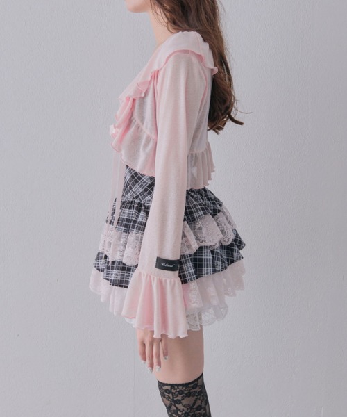 OLIVE des OLIVE(オリーブデオリーブ)の「【インフルエンサー企画】miko many frill bolero(カーディガン/ボレロ・レディース・ピンク/ブラック・FREE)」の17枚目の写真