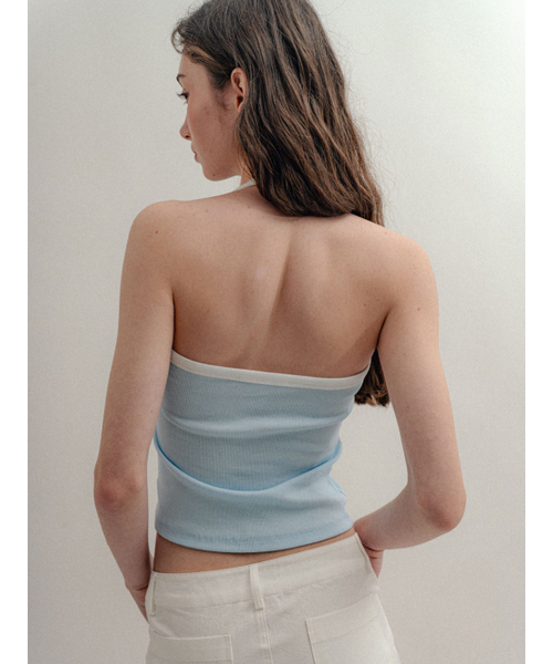 VISUS(ヴィスシュ)の「Ribbed Halter Top_Skyblue(Tシャツ/カットソー・レディース・その他・FREE)」の7枚目の写真