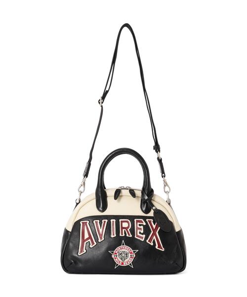 AVIREX(アヴィレックス)の「WILD BEARS MINI BOSTON BAG(ボストンバッグ・レディース・ブラック/モスグリーン・F)」の4枚目の写真