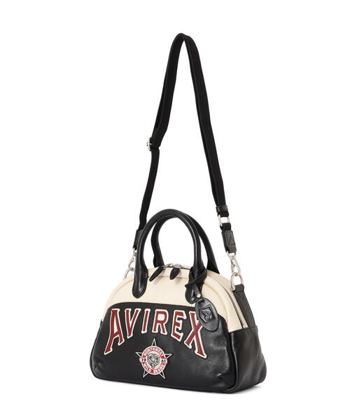 AVIREX(アヴィレックス)の「WILD BEARS MINI BOSTON BAG(ボストンバッグ・レディース・ブラック/モスグリーン・F)」の5枚目の写真