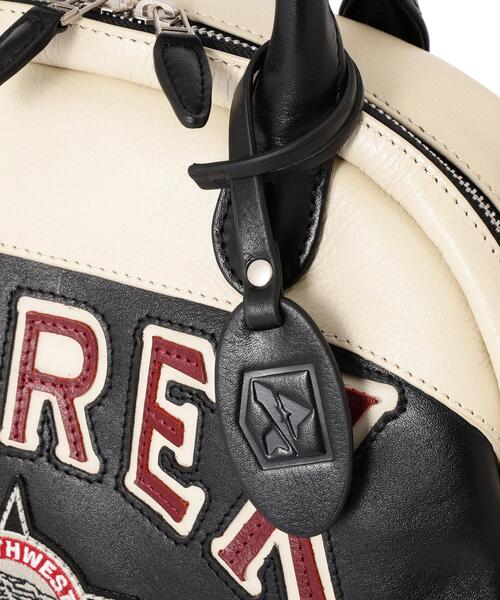 AVIREX(アヴィレックス)の「WILD BEARS MINI BOSTON BAG(ボストンバッグ・レディース・ブラック/モスグリーン・F)」の10枚目の写真