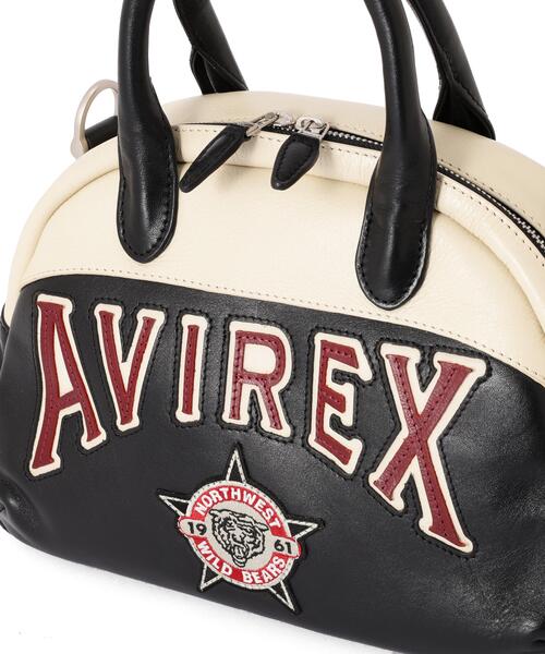 AVIREX(アヴィレックス)の「WILD BEARS MINI BOSTON BAG(ボストンバッグ・レディース・ブラック/モスグリーン・F)」の11枚目の写真
