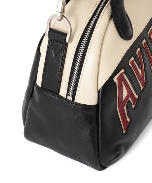 AVIREX(アヴィレックス)の「WILD BEARS MINI BOSTON BAG(ボストンバッグ・レディース・ブラック/モスグリーン・F)」の12枚目の写真