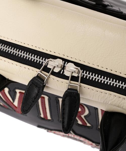 AVIREX(アヴィレックス)の「WILD BEARS MINI BOSTON BAG(ボストンバッグ・レディース・ブラック/モスグリーン・F)」の13枚目の写真