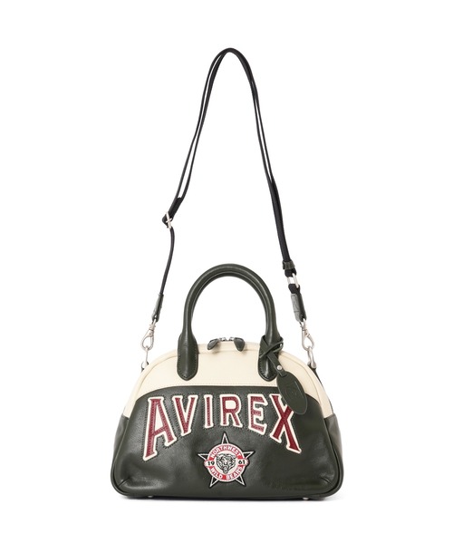 AVIREX(アヴィレックス)の「WILD BEARS MINI BOSTON BAG(ボストンバッグ・レディース・ブラック/モスグリーン・F)」の21枚目の写真