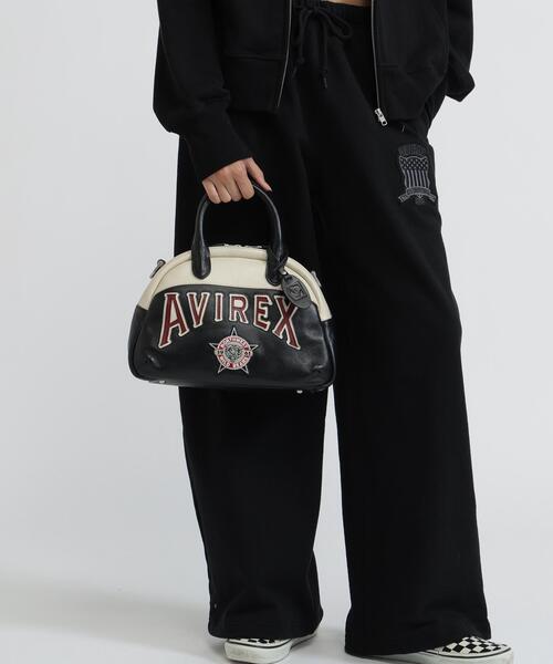 AVIREX(アヴィレックス)の「WILD BEARS MINI BOSTON BAG(ボストンバッグ・レディース・ブラック/モスグリーン・F)」の20枚目の写真