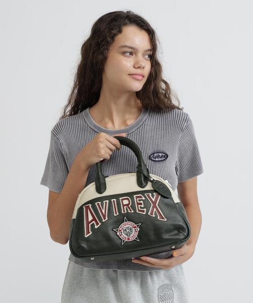 AVIREX(アヴィレックス)の「WILD BEARS MINI BOSTON BAG(ボストンバッグ・レディース・ブラック/モスグリーン・F)」の19枚目の写真