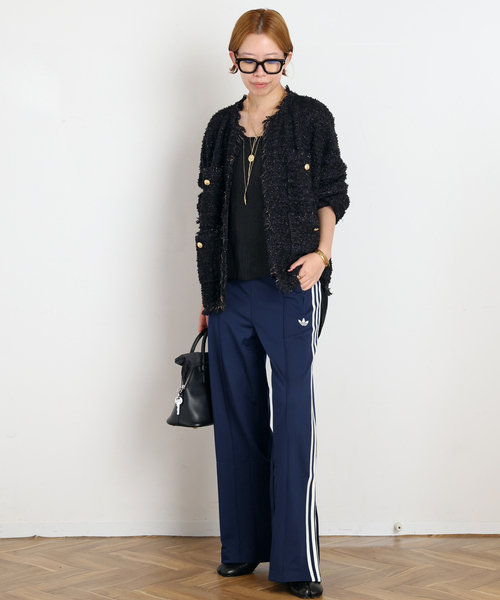 adidas(アディダス)の「【adidas/アディダス】FIREBIRD LOOSE TRACK PANTS(その他パンツ・レディース・ネイビー・36/38)」の4枚目の写真
