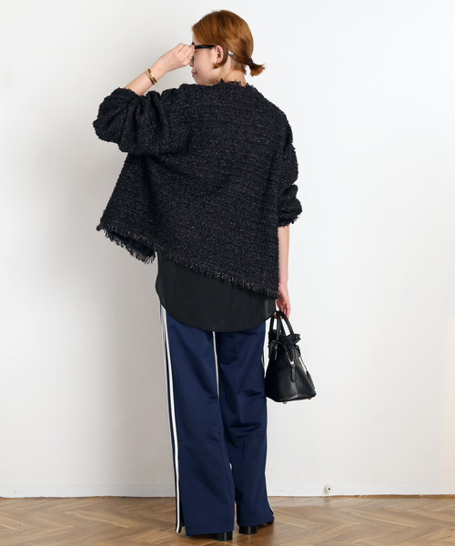 adidas(アディダス)の「【adidas/アディダス】FIREBIRD LOOSE TRACK PANTS(その他パンツ・レディース・ネイビー・36/38)」の6枚目の写真