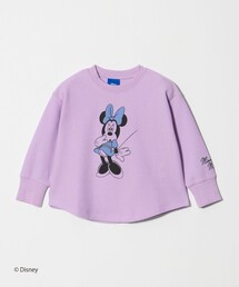 Disney（ディズニー）の「【別注】<URBAMENT>ミニーマウス ロングスリーブ Tシャツ   キッズ 100cm-130cm（Tシャツ/カットソー）」