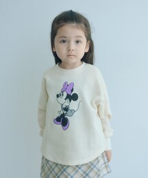 Disney（ディズニー）の「【別注】<URBAMENT>ミニーマウス ロングスリーブ Tシャツ   キッズ 100cm-130cm（Tシャツ/カットソー）」