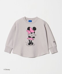 Disney（ディズニー）の「【別注】<URBAMENT>ミニーマウス ロングスリーブ Tシャツ   キッズ 100cm-130cm（Tシャツ/カットソー）」
