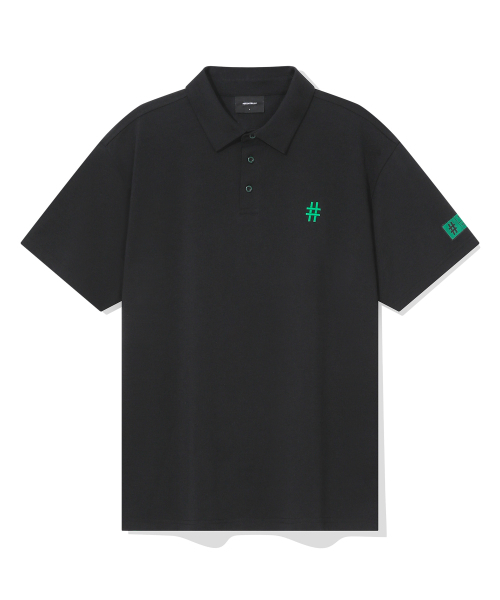Green Label Comfort Fit Pique Polo Shirt (чёрная)