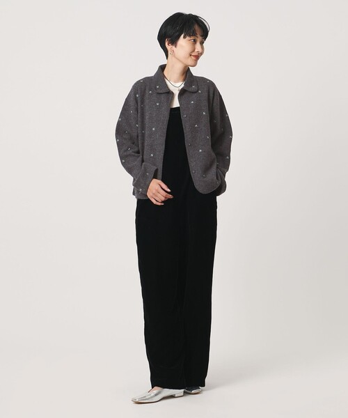 UNITED ARROWS(ユナイテッドアローズ)の「エンブロイダリー ニット カーディガン(カーディガン/ボレロ・レディース・ブラック/レッド/ダークグレー・FREE)」の13枚目の写真