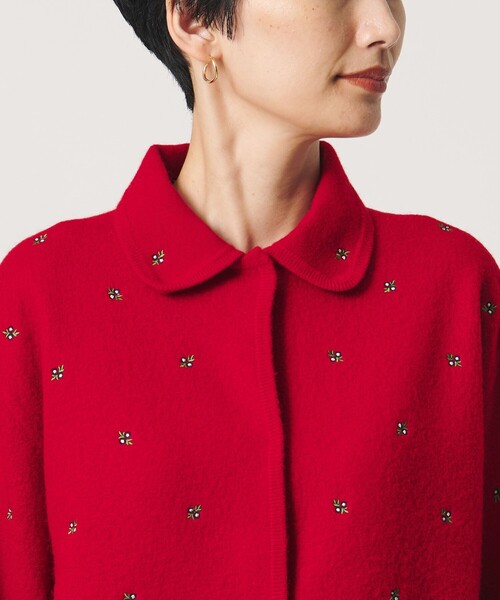 UNITED ARROWS(ユナイテッドアローズ)の「エンブロイダリー ニット カーディガン(カーディガン/ボレロ・レディース・ブラック/レッド/ダークグレー・FREE)」の19枚目の写真