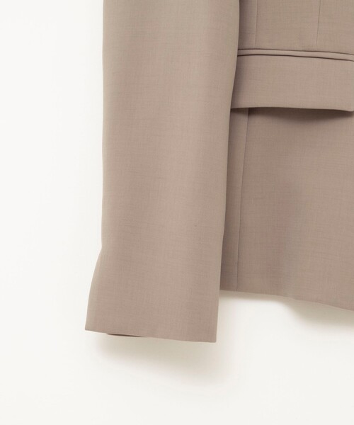 NOLLEY’S Sophi(ノーリーズソフィ)の「《セットアップ対応》ウォッシャブルダブルクロスノーカラージャケット(ノーカラージャケット・レディース・カーキ/ネイビー・36/38/40)」の20枚目の写真