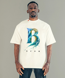 BEOM（ボム）の「ウェーブB Tシャツ ホワイト（Tシャツ/カットソー）」