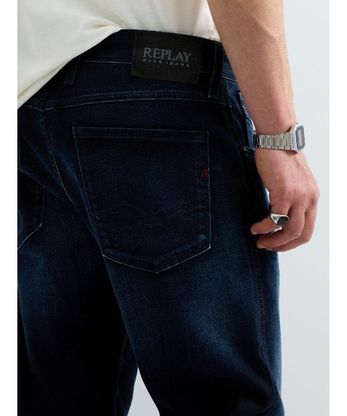 REPLAY(リプレイ)の「スリムフィットANBASS オーガニックコットンストレッチデニム(デニムパンツ・メンズ・ダークブルー・W29xL32/W30xL32/W31xL32/W32xL32/W33xL32/W34xL32/W36xL32)」の6枚目の写真