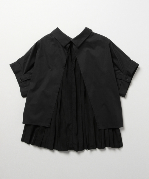 Ray BEAMS（レイビームス）の「Ray BEAMS / プリーツレイヤーシャツ（シャツ/ブラウス・レディース・ホワイト/ブラック・ONE SIZE）」の5枚目の写真