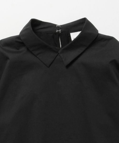 【ネット完売品】BEAMSプリーツ付き黒シャツ BEAMS（ビームス）【別注】Champion / ドローコード フェード T