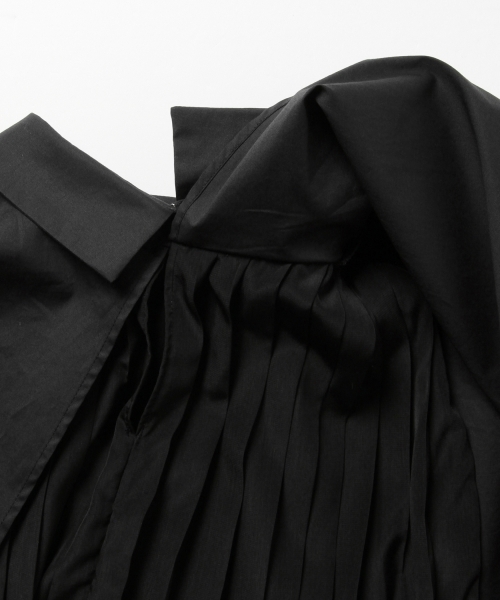 Ray BEAMS（レイビームス）の「Ray BEAMS / プリーツレイヤーシャツ（シャツ/ブラウス・レディース・ホワイト/ブラック・ONE SIZE）」の15枚目の写真