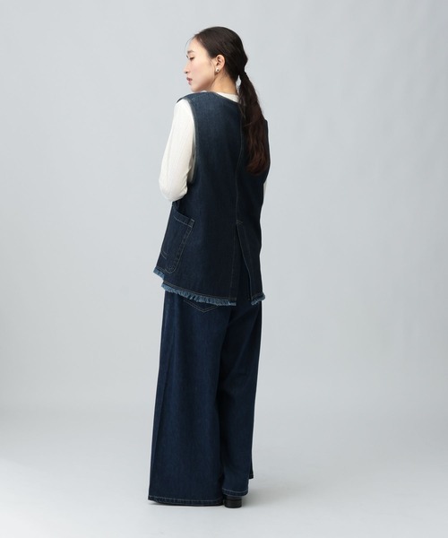 LEPSIM(レプシィム)の「アイレットリブ袖切り替えプルオーバー 1063237(Tシャツ/カットソー・レディース・ライトグレー/ブラック/アイボリー・FREE)」の16枚目の写真