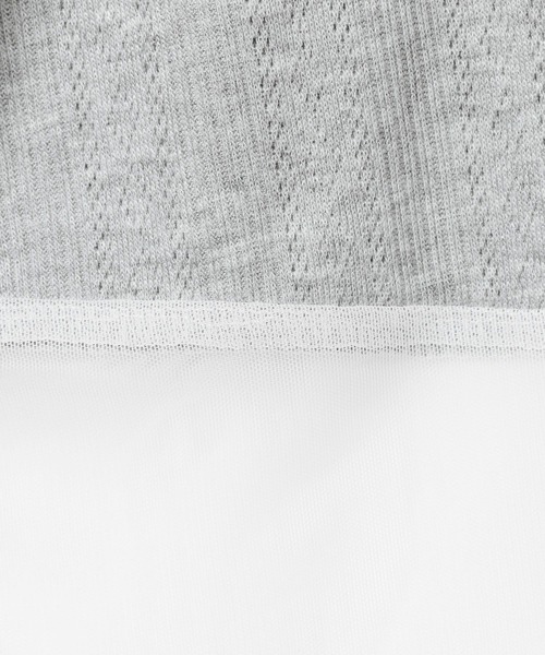 LEPSIM(レプシィム)の「アイレットリブ袖切り替えプルオーバー 1063237(Tシャツ/カットソー・レディース・ライトグレー/ブラック/アイボリー・FREE)」の22枚目の写真