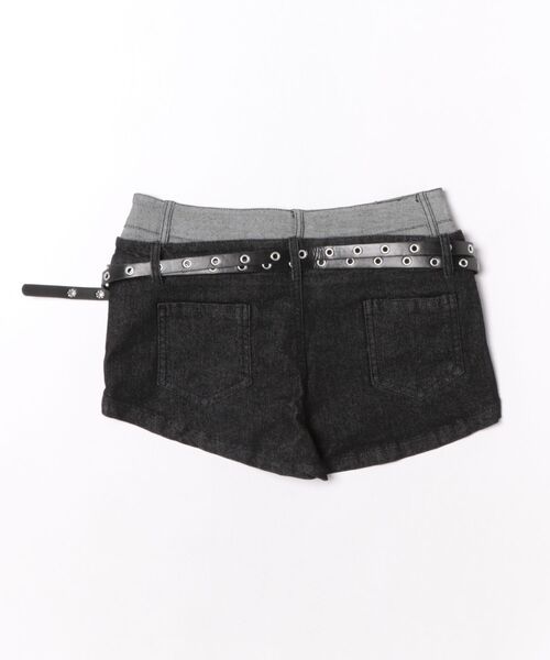 AsRiRe(アスリレイ)の「26aw ダブルウエストベルトデザインデニムショートパンツ(その他パンツ・レディース・ブラウン/ブラック・S/M)」の7枚目の写真