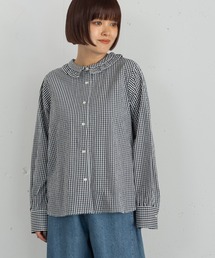 フリルカラーシャツ
