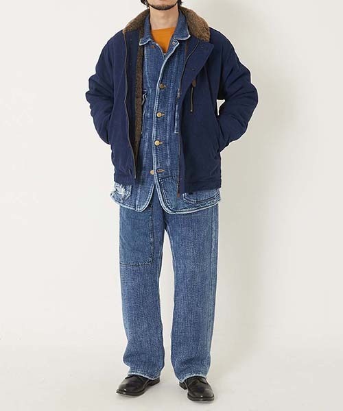BLUE BLUE(ブルーブルー)の「インディゴバックサテン デッキジャケット(その他アウター・メンズ・ブルー・S/M/L/XL)」の8枚目の写真