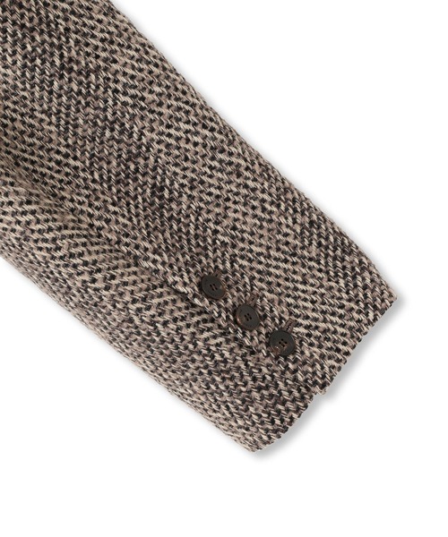 ADAM ET ROPE'(アダムエロペ)の「【サステナブル】ツイードダブルチェスターコート(チェスターコート・レディース・ブラウン・36/38)」の7枚目の写真