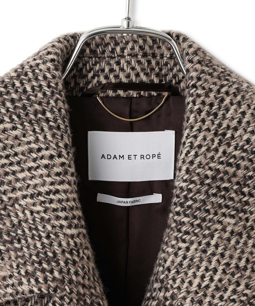 ADAM ET ROPE'(アダムエロペ)の「【サステナブル】ツイードダブルチェスターコート(チェスターコート・レディース・ブラウン・36/38)」の11枚目の写真