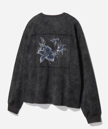 HARE | ピグメントバックプリントヘンリーネックカット(HARE)(Tシャツ/カットソー)