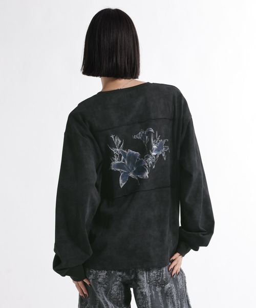 HARE(ハレ)の「ピグメントバックプリントヘンリーネックカット(HARE)(Tシャツ/カットソー・メンズ・ブラウン/グレー/ブラック・FREE)」の17枚目の写真