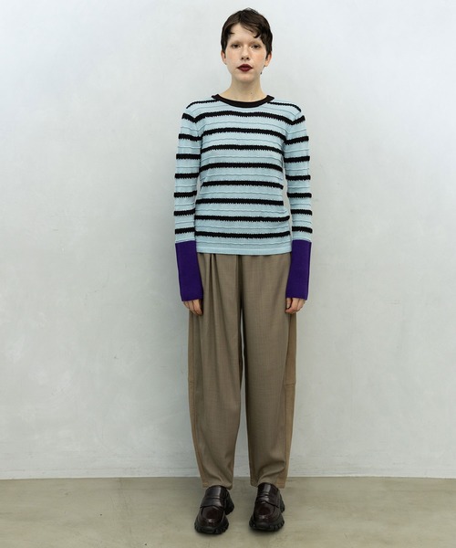 MARECHAL TERRE(マルシャルテル)の「コンビネーションタックギャザーパンツ(その他パンツ・レディース・ベージュ/チャコールグレー/カーキ/ブラック・MEDIUM)」の15枚目の写真