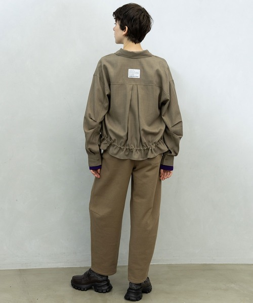 MARECHAL TERRE(マルシャルテル)の「コンビネーションタックギャザーパンツ(その他パンツ・レディース・ベージュ/チャコールグレー/カーキ/ブラック・MEDIUM)」の18枚目の写真