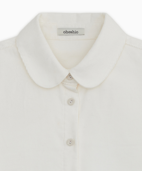 OHESHIO（オヘシオ）の「PATTERN MIX COLLAR SHIRT, CORDUROY（Tシャツ/カットソー・レディース・その他・FREE）」の4枚目の写真